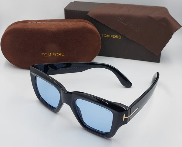 Luxury Square Sunglasses  Black Frame with UV-Protected Lenses