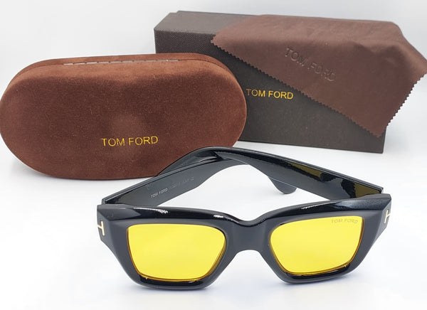 Luxury Square Sunglasses  Black Frame with UV-Protected Lenses