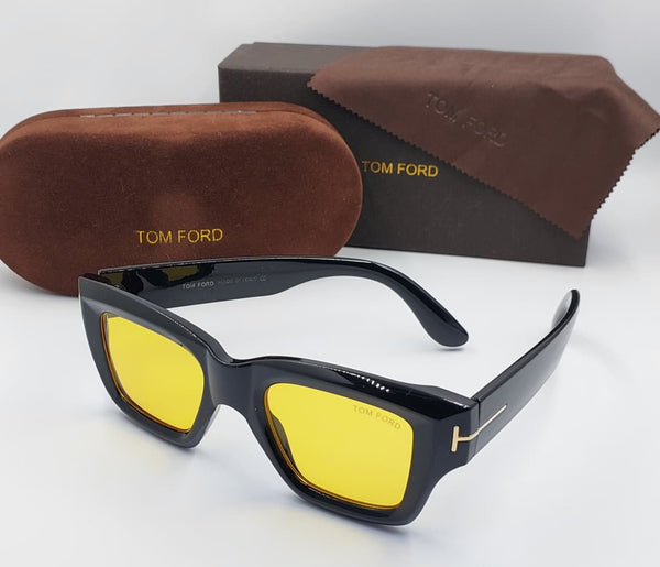 Luxury Square Sunglasses  Black Frame with UV-Protected Lenses