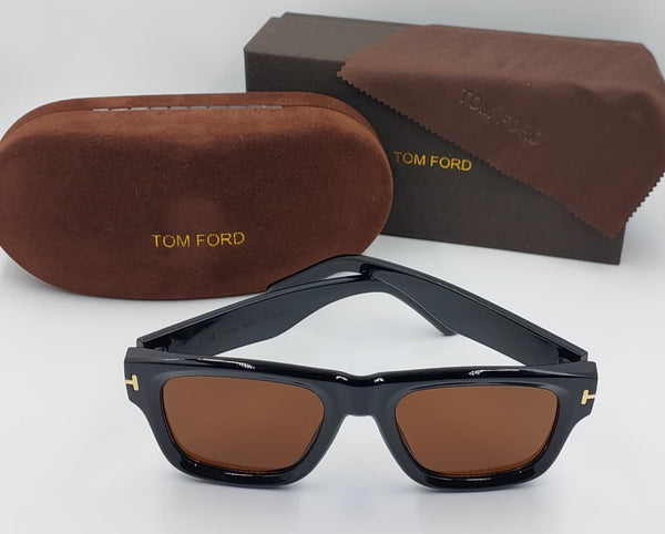 Luxury Square Sunglasses  Black Frame with UV-Protected Lenses
