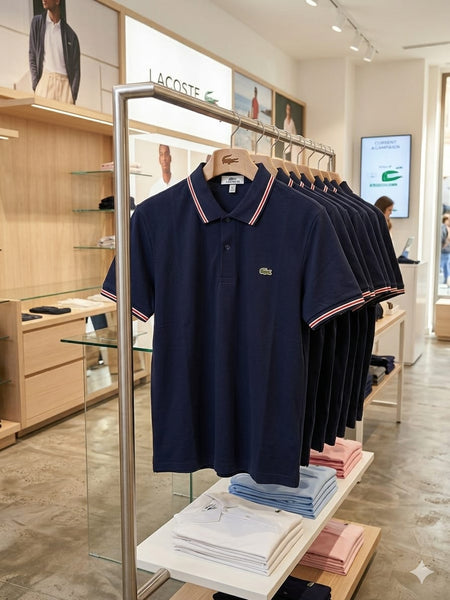 Classic Navy Blue Polo T-Shirt for Men Premium Smart Casual Wear