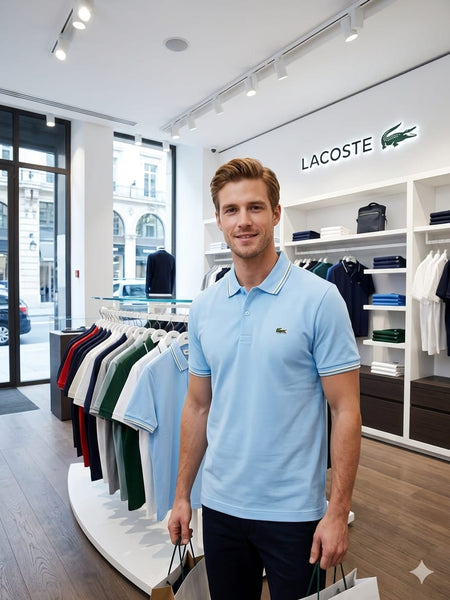 Men's Premium Sky blue  Polo T-Shirt with Contrast Collar