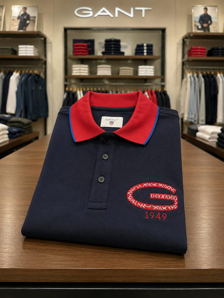 Branded  Classic Fit Navy blue Polo T-Shirt for Everyday Wear