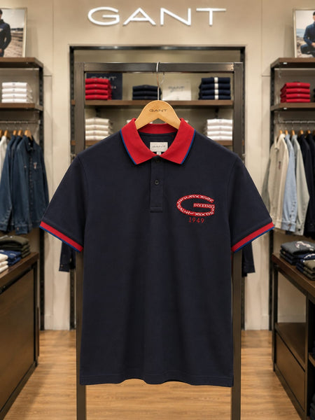 Branded  Classic Fit Navy blue Polo T-Shirt for Everyday Wear