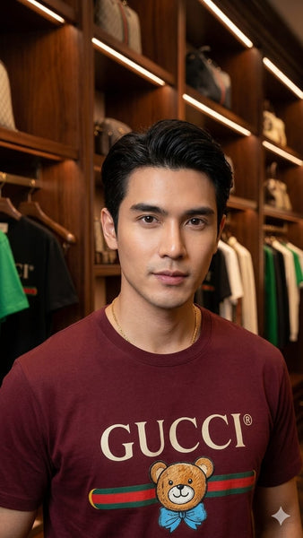 Men’s Premium Maroon Graphic T-Shirt Stylish Casual Round Neck Tee