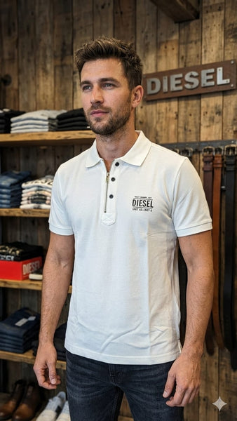 Men’s Classic Cream Polo T-Shirt – Premium Casual Collar Neck Tee