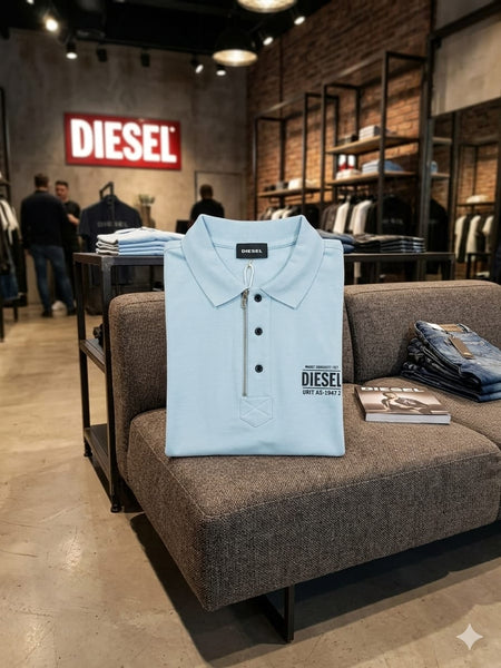 Men’s Premium Sky blue Polo T-Shirt With Initial Brand Logo