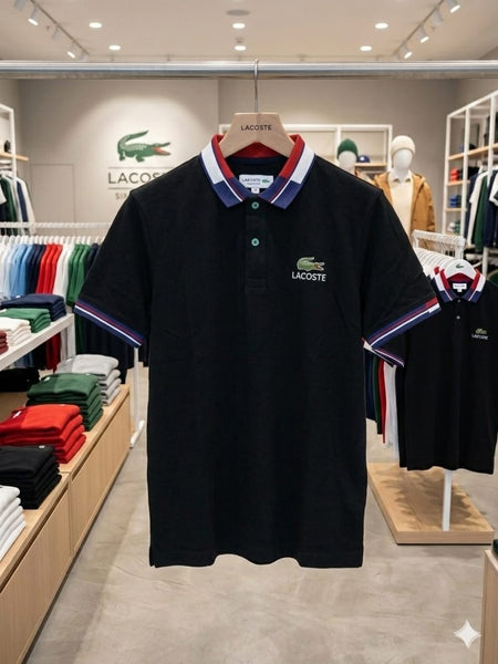 Men’s Fashion Polo Tee with Contrast Collar Design