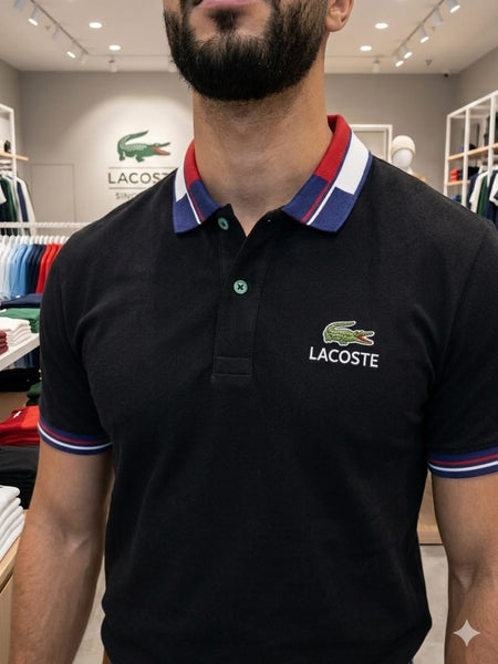 Men’s Fashion Polo Tee with Contrast Collar Design