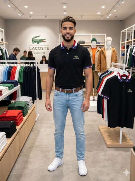 Men’s Fashion Polo Tee with Contrast Collar Design