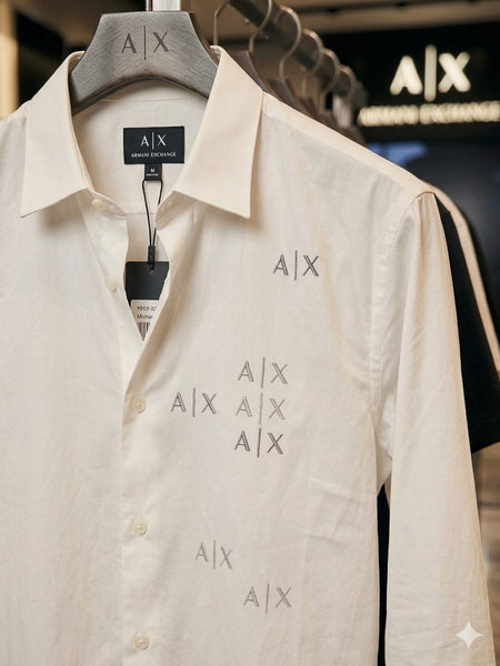 Men’s Premium Brand Signature White Regular  Fit Shirt for Men