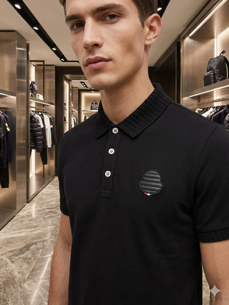 Premium Black Designer Polo T-Shirt for Men – Luxury Smart Casual Edition