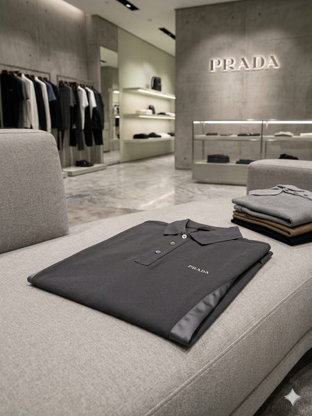 Men's Premium Charcoal Grey Polo T-Shirt – Luxury Everyday Essential