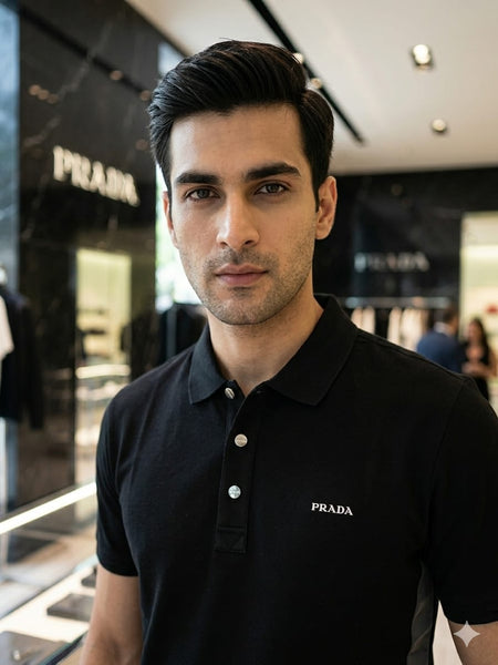 Premium Black Polo T-Shirt for Men – Elegant Everyday Wear