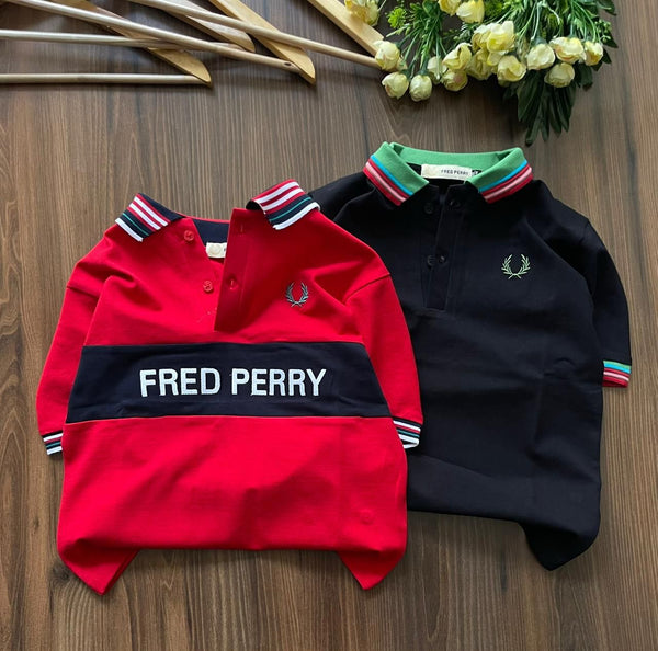 Kids Premium Polo T-Shirt Collection  Classic Color Block Design