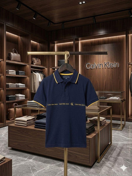 Kids Premium  Polo T-Shirt with Gold Accent Detailing