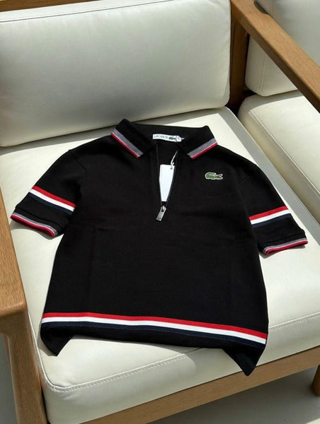 Kids Classic Half-Zip Pullover Sweatshirt with Signature Crocodile Logo