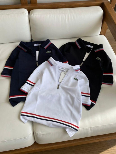 Kids Classic Half-Zip Pullover Sweatshirt with Signature Crocodile Logo