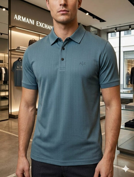 Men’s Premium Designer Texture Polo T-Shirt