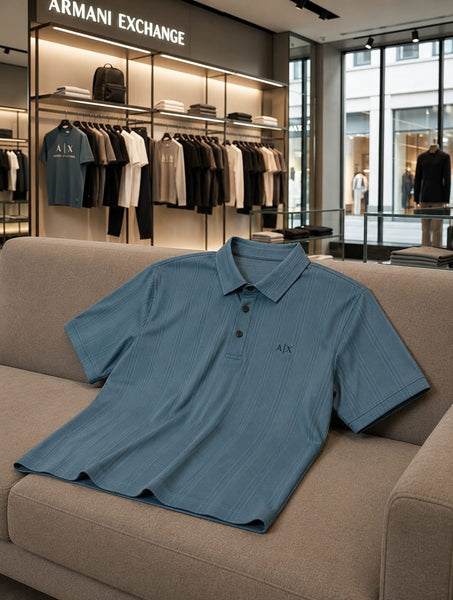 Men’s Premium Designer Texture Polo T-Shirt