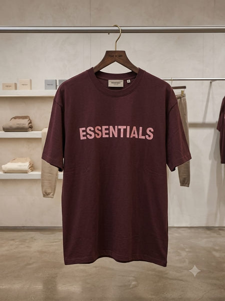 Men’s Luxury Branded  Maroon Logo Oversized T-Shirt for Men