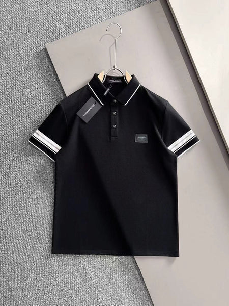 Premium Black Classic Polo T-Shirt for Men  Elegant & Comfortable Fit