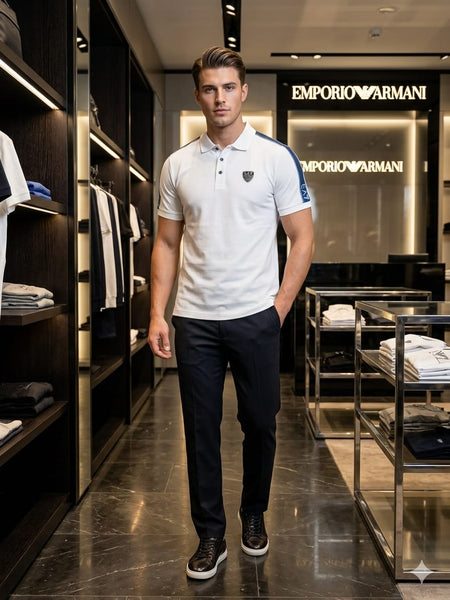 Men’s Luxury White Polo Shirt – Modern Stylish Everyday Wear
