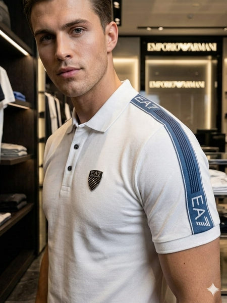 Men’s Luxury White Polo Shirt – Modern Stylish Everyday Wear