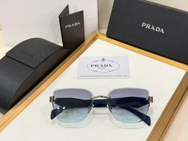 Premium Women's  Rimless Gradient Square Sunglasses