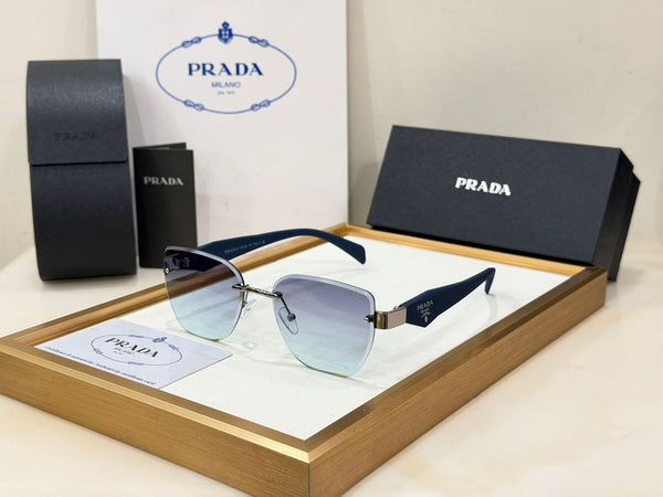 Premium Women's  Rimless Gradient Square Sunglasses