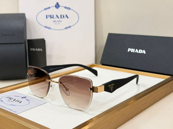 Premium Women's  Rimless Gradient Square Sunglasses