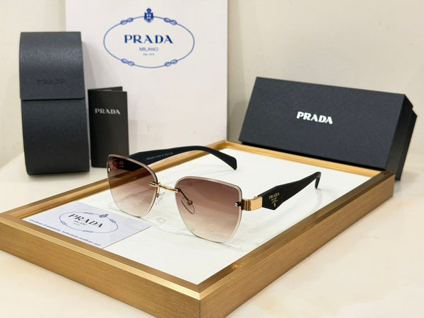 Premium Women's  Rimless Gradient Square Sunglasses