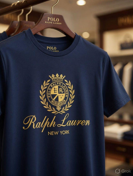 Women’s Premium Navy Blue Printed T-Shirt – Elegant Casual Style