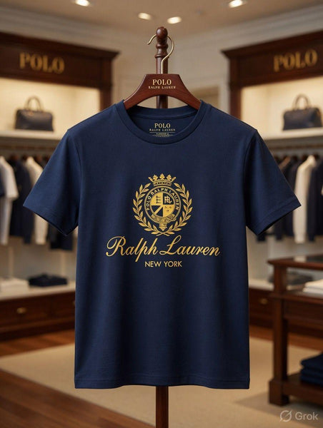 Women’s Premium Navy Blue Printed T-Shirt – Elegant Casual Style