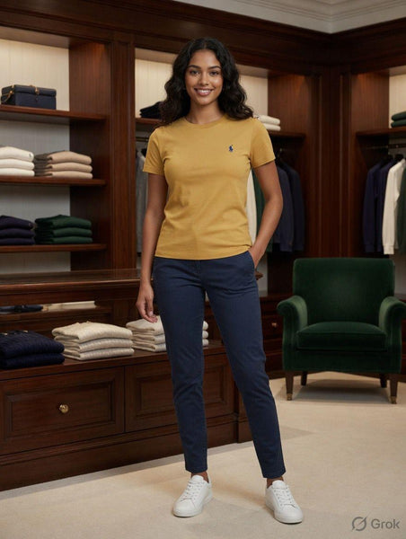 Elegant Women’s Basic Crew Neck Tee – Soft & Comfortable Fit