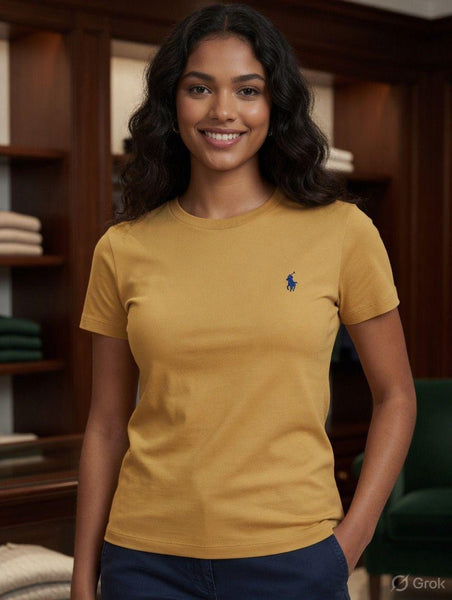 Elegant Women’s Basic Crew Neck Tee – Soft & Comfortable Fit