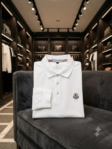 Men’s Luxury Long Sleeve Polo Shirt – Smart Casual Wear
