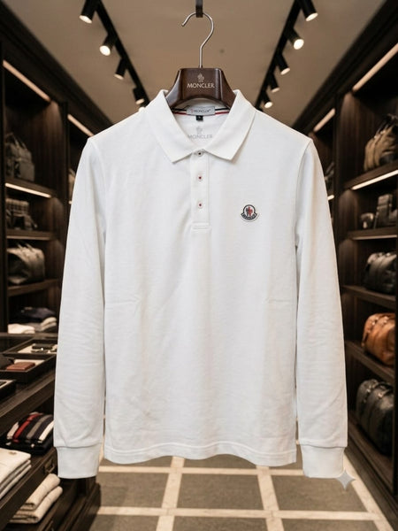 Men’s Luxury Long Sleeve Polo Shirt – Smart Casual Wear