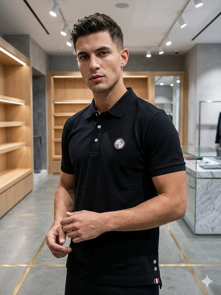 Premium Classic Black Polo T-Shirt for Men