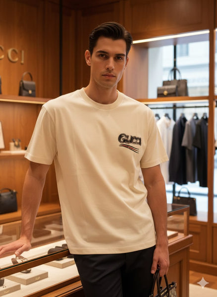Premium Drop Shoulder T-shirt With Logo