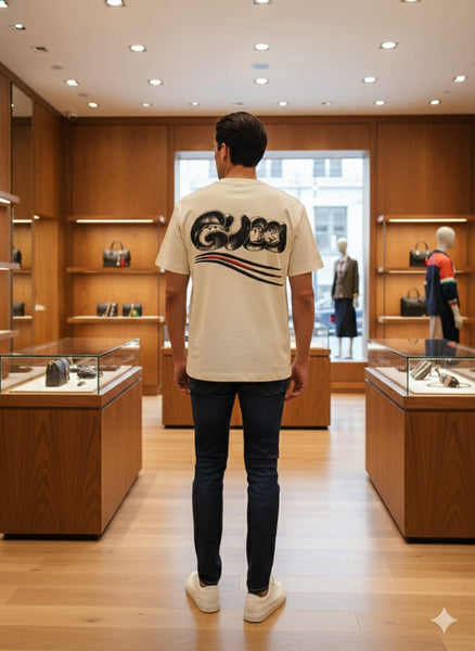 Premium Drop Shoulder T-shirt With Logo