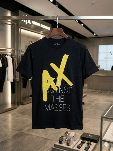Premium Branded AX Rebel Graphic Print T-Shirt – Bold Urban Style for Men