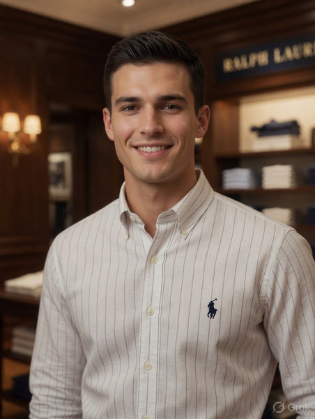 Premium Pinstripe  Shirt Timeless Smart Casual Elegance