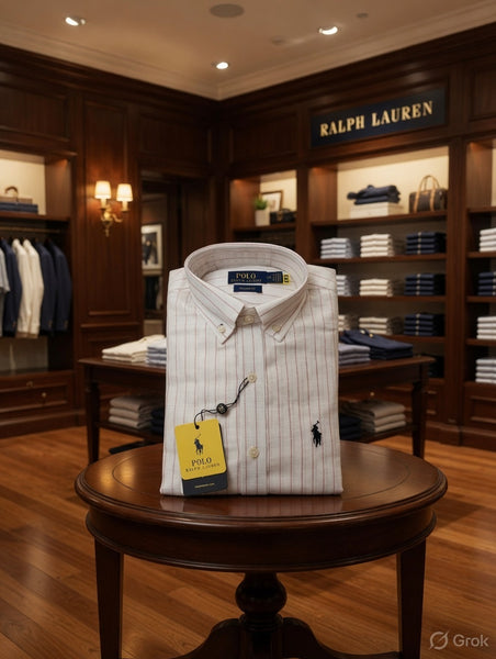 Premium Pinstripe  Shirt Timeless Smart Casual Elegance