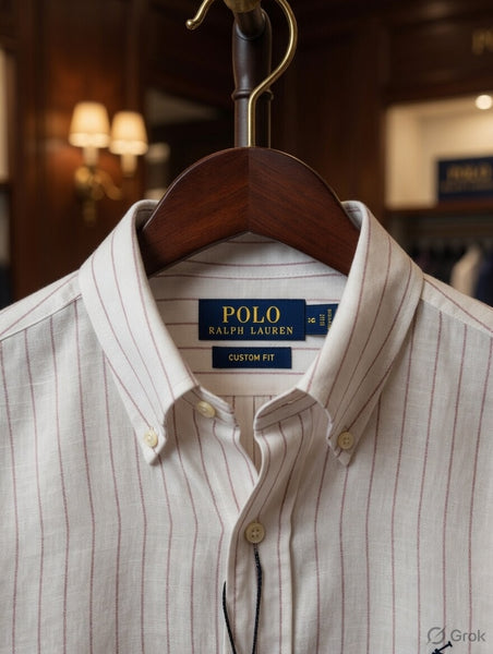 Premium Pinstripe  Shirt Timeless Smart Casual Elegance