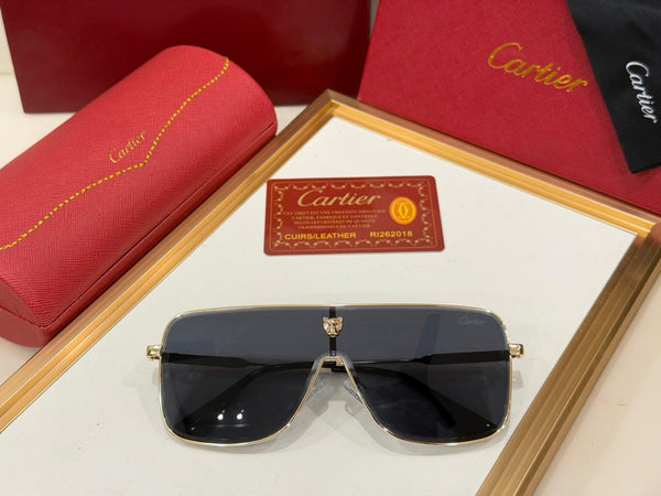 Premium Rimless Gradient Sunglasses with Gold Luxury Temple Design
