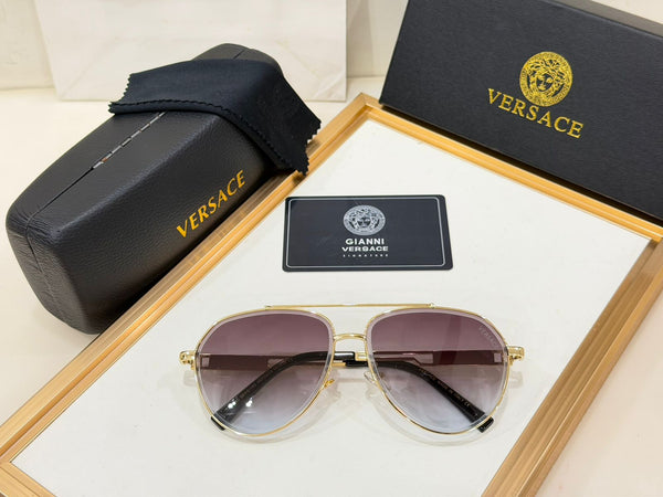 Premium Aviator Sunglasses for Men UV Protection Luxury Metal Frame