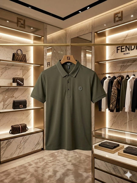Men's Elegant Black Polo T-Shirt for Everyday Style