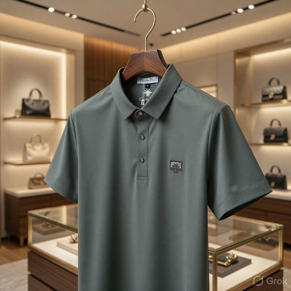 Premium Olive Green Men's Polo T-Shirt Half Sleeve  Soft & Comfortable Fit
