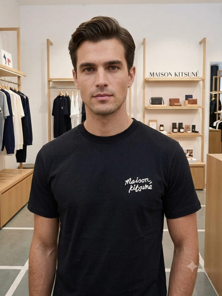 Men’s Premium Minimalist Black Half Sleeve T-Shirt